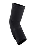 Genouillères Alpinestars Paragon Plus, Noir et blanc, protection de genou à enfiler pour VTT, construction en maille extensible respirante, coupe ajustée avec poignets élastiqués pour le cyclisme tout-terrain