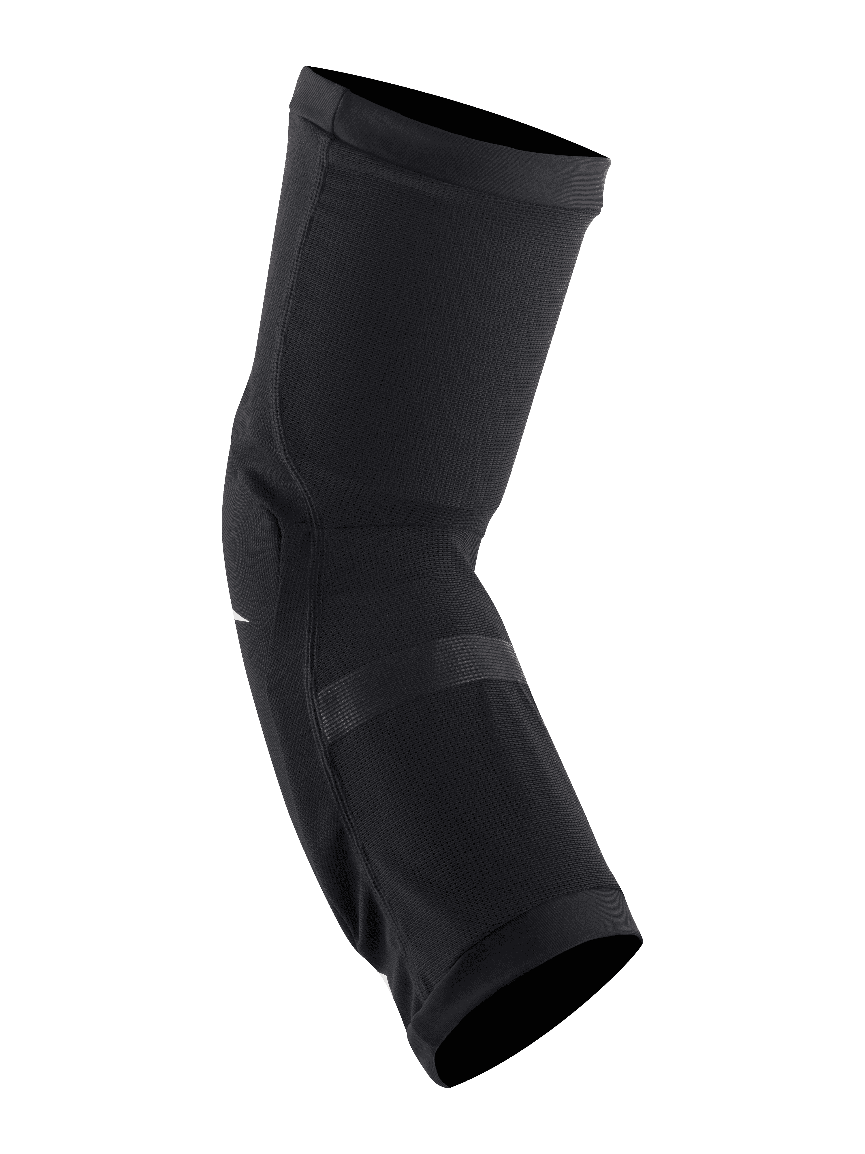 Genouillères Alpinestars Paragon Plus, Noir et blanc, protection de genou à enfiler pour VTT, construction en maille extensible respirante, coupe ajustée avec poignets élastiqués pour le cyclisme tout-terrain