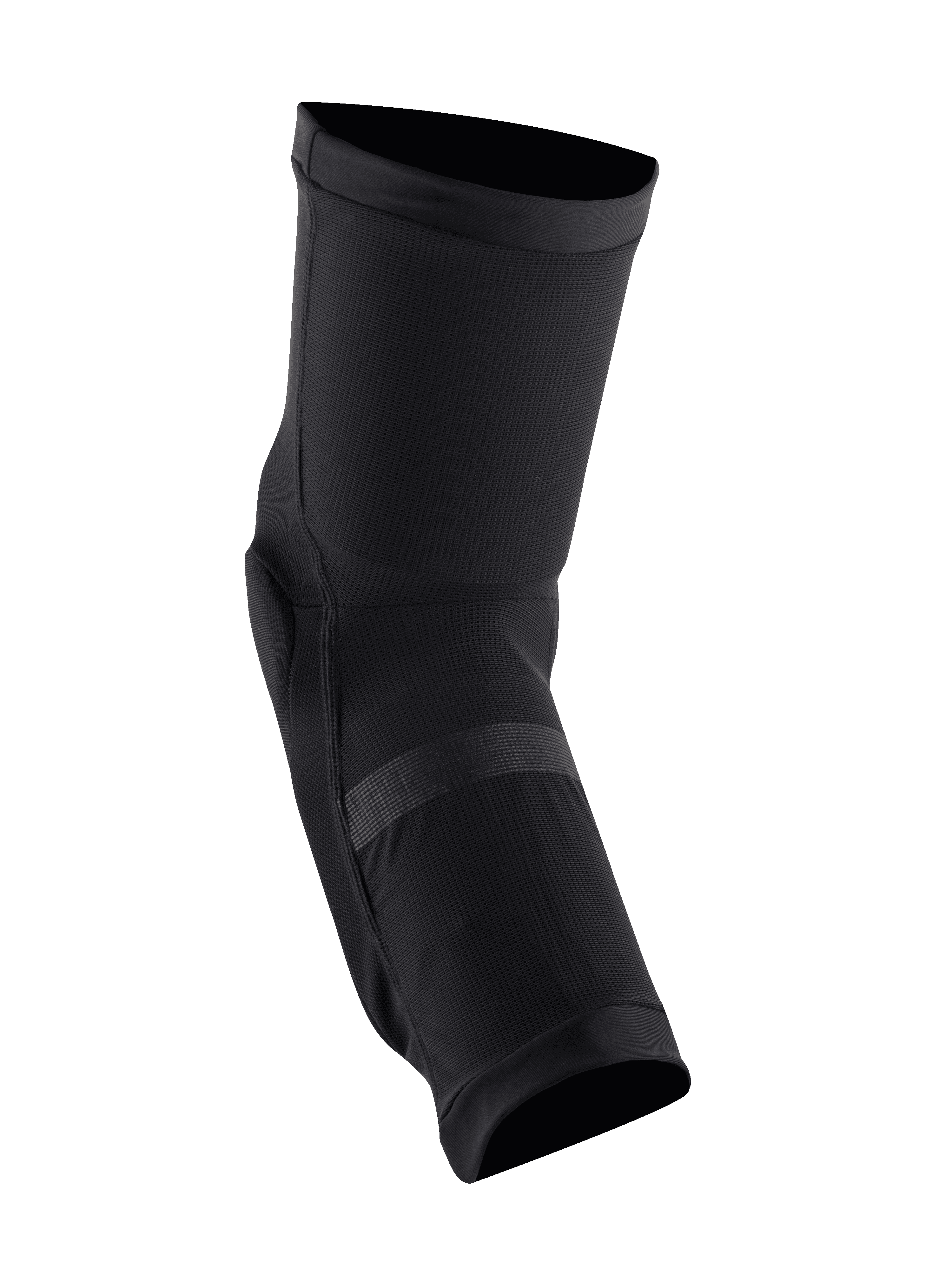 Alpinestars Paragon Plus kniebeschermers, zwart, instapmodel mountainbike kniebeschermers van ademend stretch-mesh, ergonomisch voorgevormd ontwerp voor flexibele off-road bescherming
