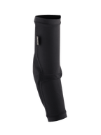 Alpinestars Paragon Plus elleboogbeschermers, zwarte MTB elleboogbeschermer, slip-on sleeve met ademend mesh met textuur, voorzien van ripstop-stofversterkingen en een CE-certificeringslabel, ergonomisch ontwerp voor mountainbiken