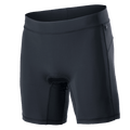 Alpinestars Drop Inner Shorts, short intérieur de VTT noir avec rembourrage chamois intégré, large ceinture élastique, ajustement ergonomique par compression et tissu extensible respirant à séchage rapide pour le trail et l'Enduro.