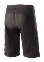 Alpinestars Denali 2 Shorts, mountainbike shorts, Black Grisaille, achteraanzicht met versterkt zitvlak en waterbestendige textielconstructie voor off-road ritten