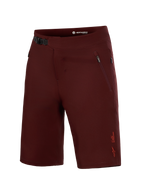 Short VTT A-Dura Ride Liner bordeaux Alpinestars, tissu extensible, fermeture à cliquet et poches zippées.