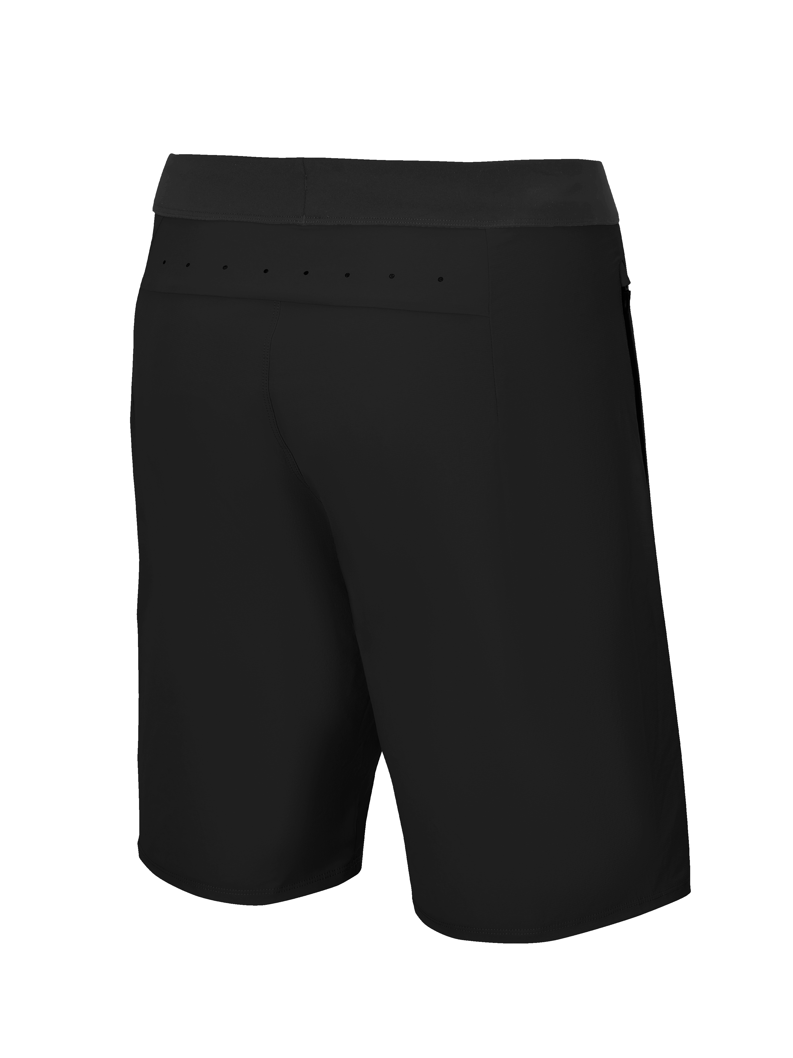 Alpinestars A-Aria Lite Short, mountainbike short, zwart, achteraanzicht met laserperforaties bij de achterpas voor ventilatie, lichtgewicht performancestof voor trailrijden