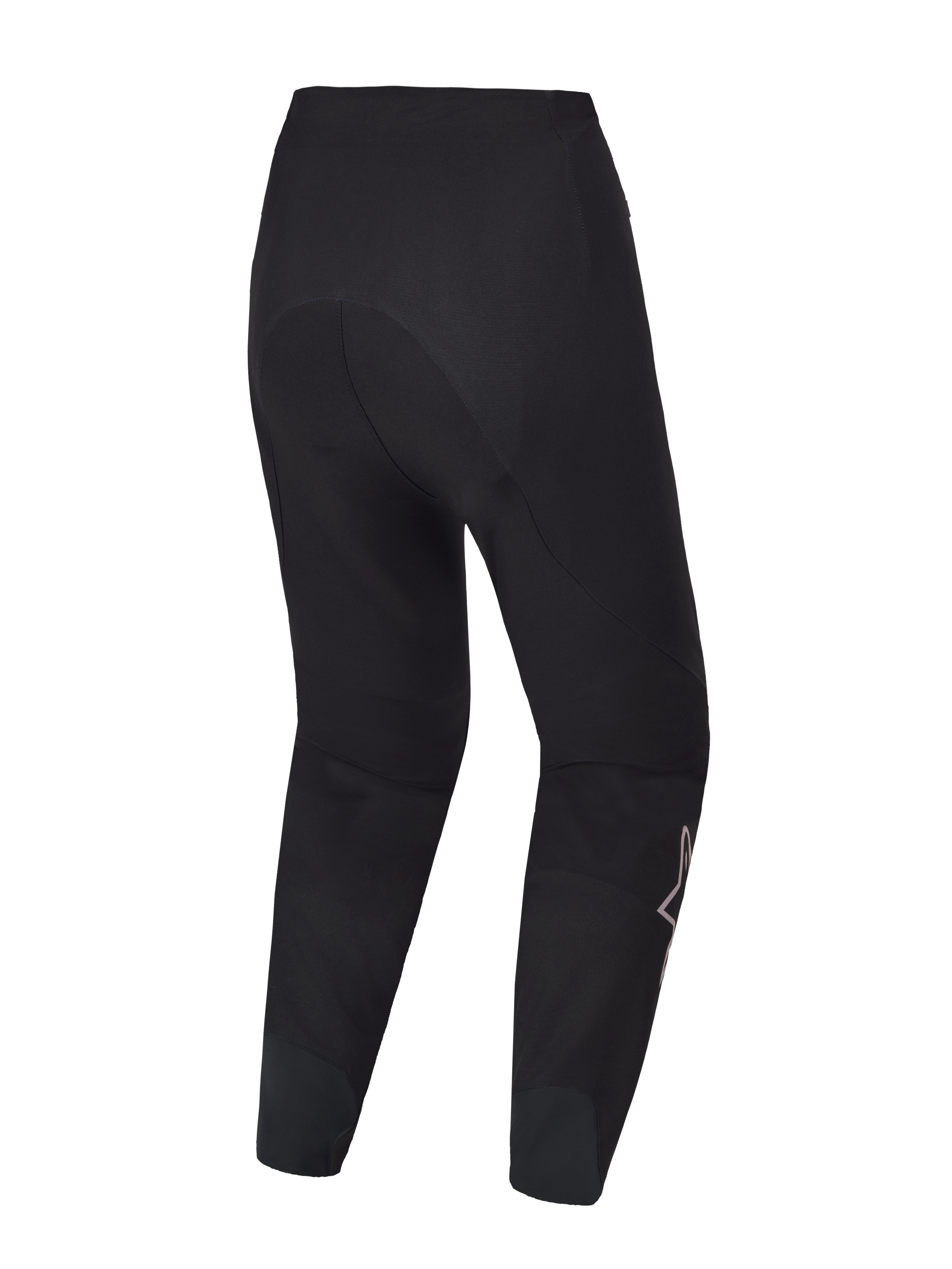 Zwarte A-Supra Elite MTB-broek, achteraanzicht met duurzame 4-way stretchstof en ergonomisch race-ontwerp.