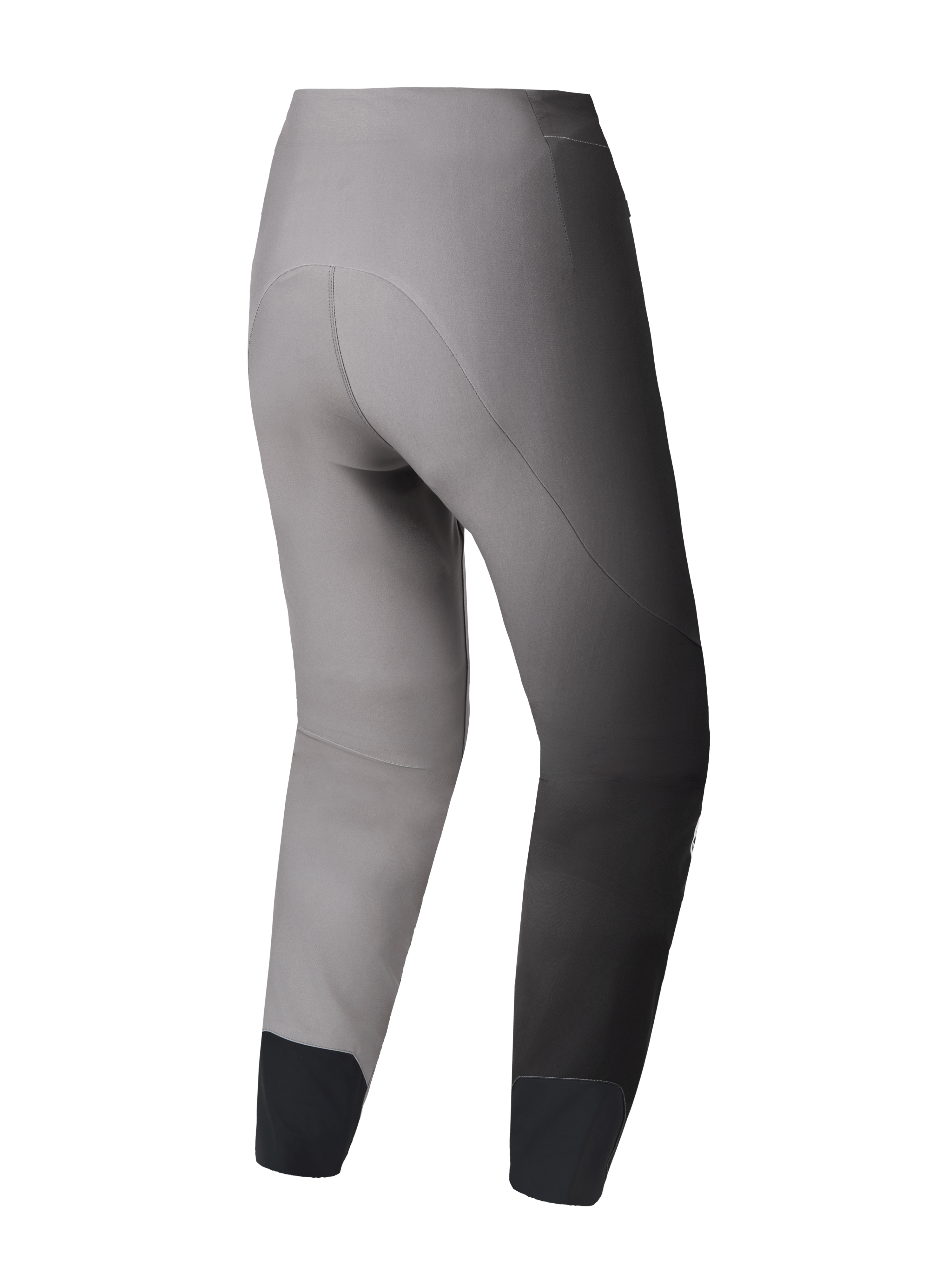 A-Supra Elite MTB-broek in Faded Gray, achteraanzicht met prestatiegerichte racepasvorm en flexibele 4-weg stretchstof.