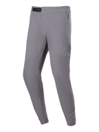 Pantalon Alpinestars A-Aria Elite, pantalon de cyclisme VTT, gris foncé, avec perforations laser sur les cuisses, fermeture à boucle magnétique noire à la taille et poches latérales zippées, coupe performance pour le VTT tout-terrain