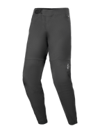 Pantalon Alpinestars A-Dura Elite, pantalon de VTT, noir, doté d'un système de fermeture à cliquet à l'avant, de poches zippées doublées de maille et de chevilles élastiquées, petit logo Alpinestars blanc sur la jambe gauche, conception en tissu Cordura durable pour le cyclisme tout-terrain.