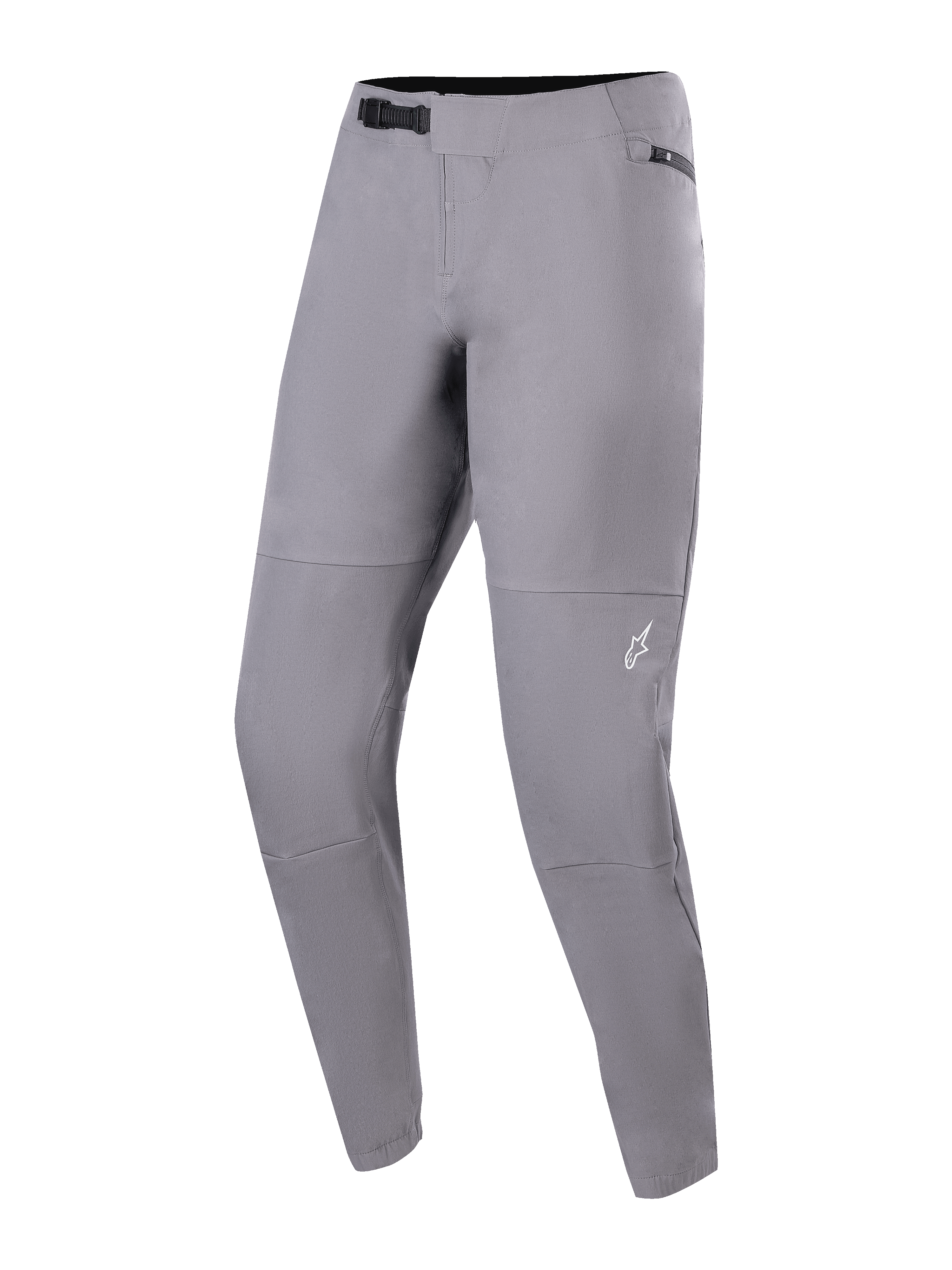 Alpinestars A-Dura Elite Pants, mountainbikebroek, donkergrijs, voorzien van een ratelsluitsysteem aan de voorzijde en zakken met ritssluiting, duurzame 4-way stretch Cordura-stof voor off-road fietsen