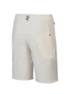 Alpinestars A-Aria Elite Short, heren mountainbike trailriding shorts in ecru, achteraanzicht met vochtafvoerende tailleband met merkelementen en zakken met rits