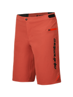 Alpinestars A-Dura Elite short, heren mountainbike short, donkeroranje, duurzame 4-way stretch Cordura-stof met zakken met rits
