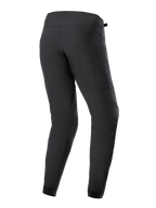 Alpinestars A-Dura broek, zwarte fietsbroek, achteraanzicht, met toelopende pijpen en elastische manchetten, duurzaam 2-way stretch textiel voor mountainbiken