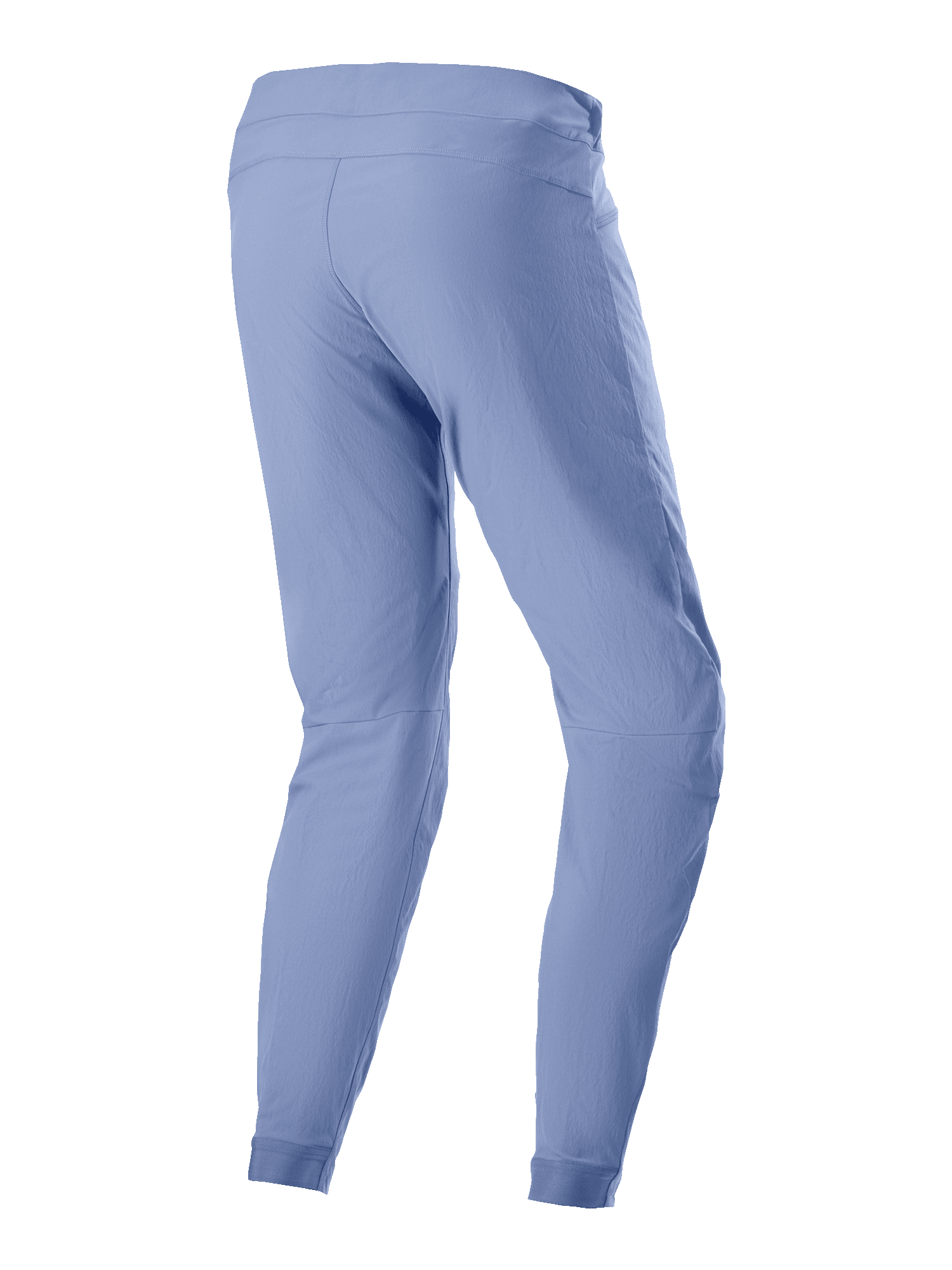 Alpinestars A-Dura broek, mountainbikebroek, Infinity Blue, achteraanzicht met taps toelopend ontwerp en elastische manchetten, duurzame 2-way stretch textielstof voor off-road fietsen