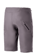 Short Alpinestars Drop Algorithm, short de VTT, Sparrow Gray, vue arrière mettant en évidence la poche de jambe zippée collée et la construction en tissu extensible durable pour la pratique du VTT tout-terrain