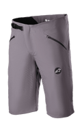 Alpinestars Drop Algorithm Shorts, short de VTT, gris Sparrow, perforations de ventilation laser sur les cuisses, deux poches zippées noires, boucle de réglage à cliquet à la taille, patch logo Alpinestars, tissu technique extensible léger
