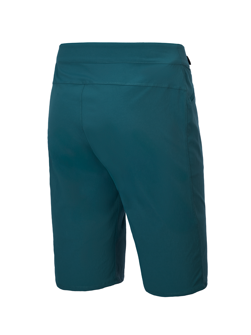 Alpinestars A-Dura Shorts, mountainbike shorts, Dark Pine, achteraanzicht met een strak ontwerp en duurzame 2-weg stretchstof, normale pasvorm voor mountainbiken