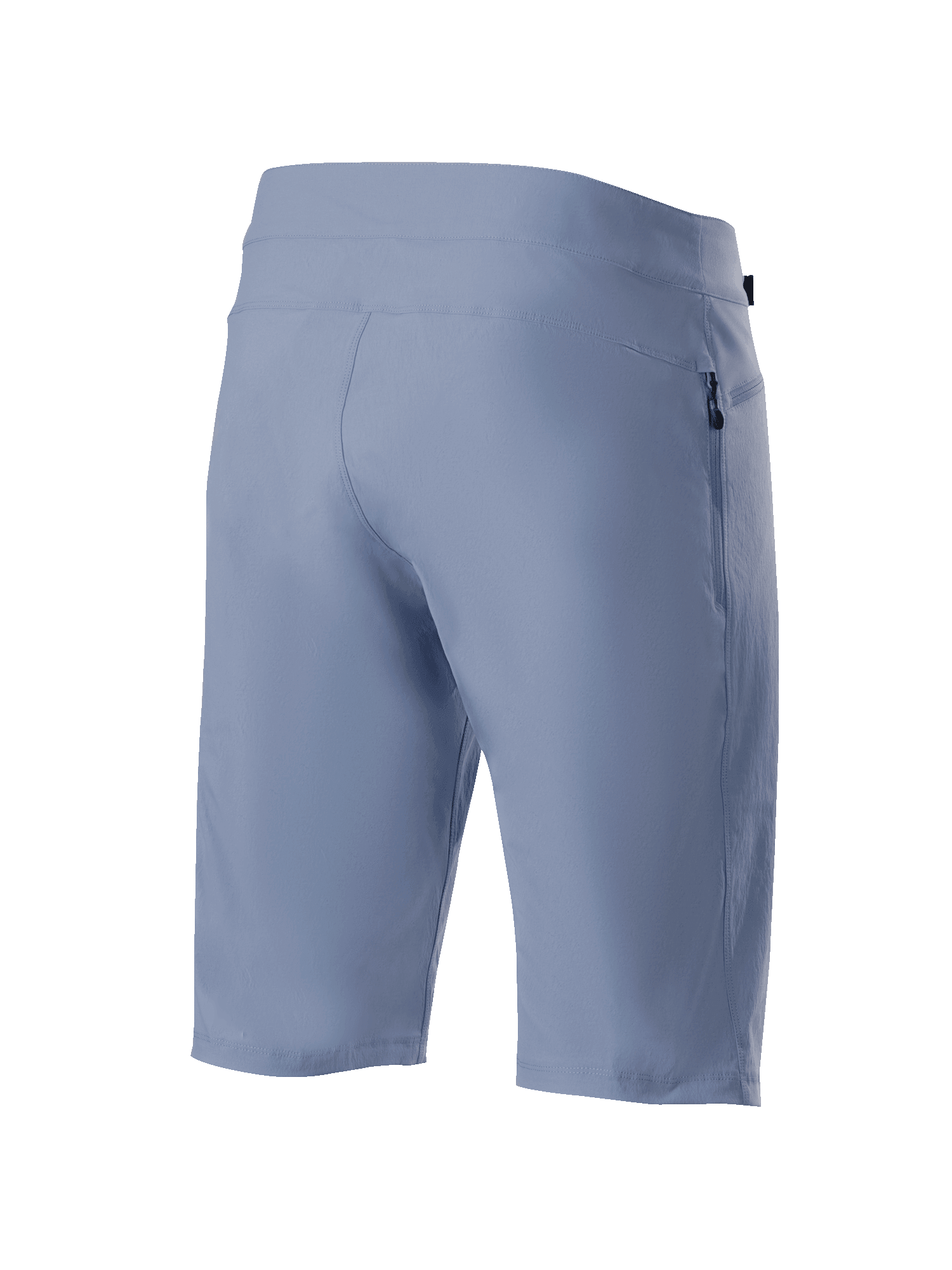 Short Alpinestars A-Dura, Bleu Infinity, short de VTT, vue arrière avec poche zippée et tissu technique extensible, équipement tout-terrain durable