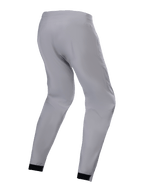 Alpinestars Woman Stella A-Dura Waterproof Pant, Titanium Gray, rear side view, technical MTB pants featuring black elasticated cuffs and a tapered fit, designed for wet weather trail riding