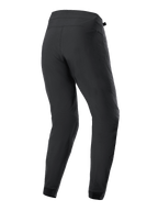 Pantalon femme Alpinestars Stella A-Dura, pantalon de cyclisme VTT, noir, vue arrière montrant la construction ergonomique, la coupe fuselée et le tissu extensible 2 voies durable pour le VTT