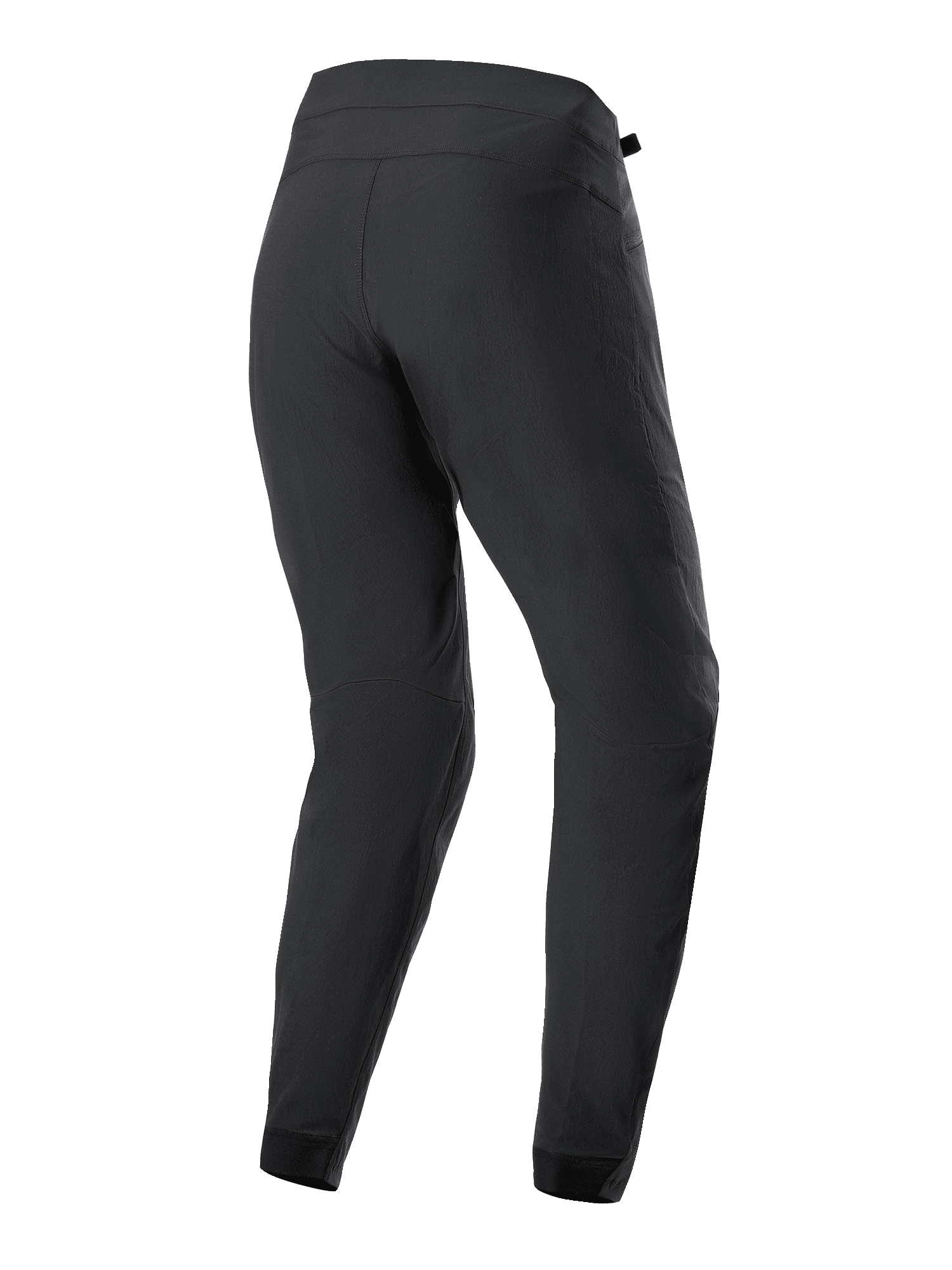 Pantalon femme Alpinestars Stella A-Dura, pantalon de cyclisme VTT, noir, vue arrière montrant la construction ergonomique, la coupe fuselée et le tissu extensible 2 voies durable pour le VTT
