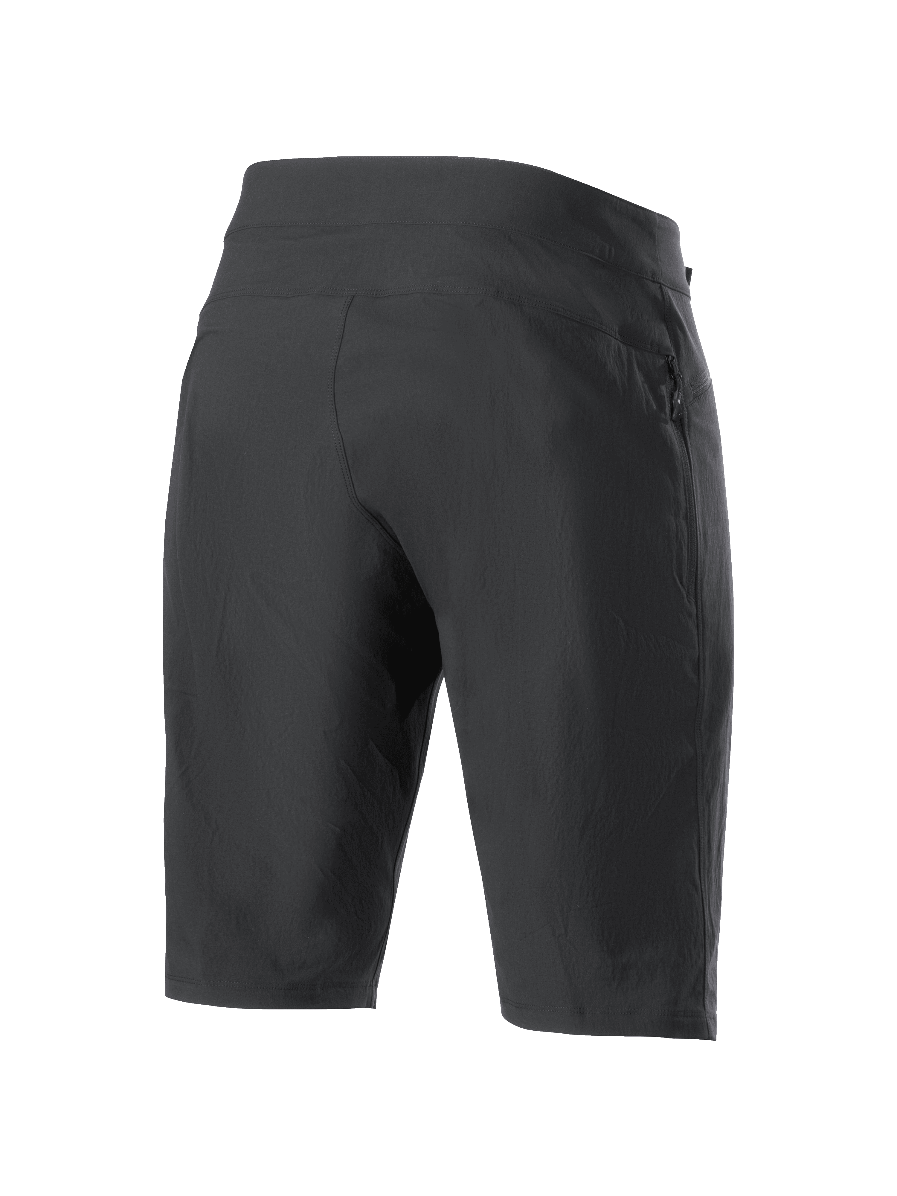 Alpinestars Damen Stella A-Dura Liner Shorts, Schwarz, Rückansicht, strapazierfähige Mountainbike-Shorts mit seitlicher Reißverschlusstasche und 2-Wege-Stretch-Material für optimale Bewegungsfreiheit