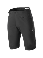 Alpinestars Stella A-Dura Shorts, Damen-MTB-Mountainbike-Shorts, Schwarz, mit doppeltem Druckknopfverschluss und seitlichem Taillenversteller, Reißverschlusstaschen, knielanges technisches Design aus strapazierfähigem 2-Wege-Stretch-Material