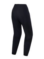 Alpinestars Jeugd A-Dura Ride Broek in zwart, achteraanzicht met 4-way stretchstof en elastische manchetten voor MTB.