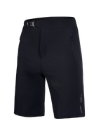 Short de VTT noir Jeune A-Dura Ride, fermeture à cliquet et poches zippées, équipement de vélo durable.