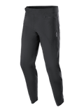 Alpinestars Youth A-Dura Pants, pantalon de VTT, noir, doté de deux poches avant zippées et d'un petit logo Alpinestars blanc sur la cuisse gauche, coupe fuselée, textile extensible durable pour le VTT junior