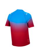 A-Dura ASTARS 2.0 Short Sleeve Jersey in Bright Red Blue gradient, performance MTB top with white star accents.