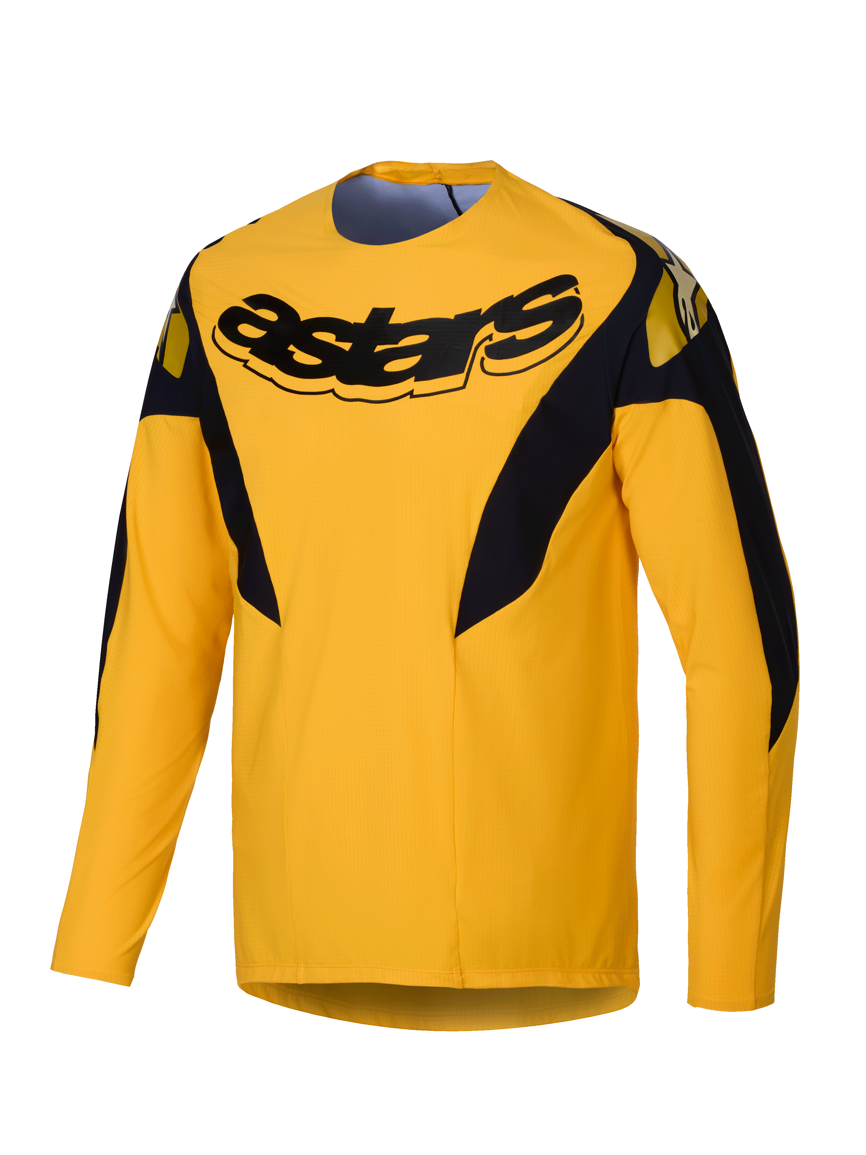 Alpinestars Maillot A-Supra Melt Gold Édition Limitée, maillot de VTT à manches longues pour homme, jaune foncé, en polyester microperforé léger et ventilé avec panneaux stretch