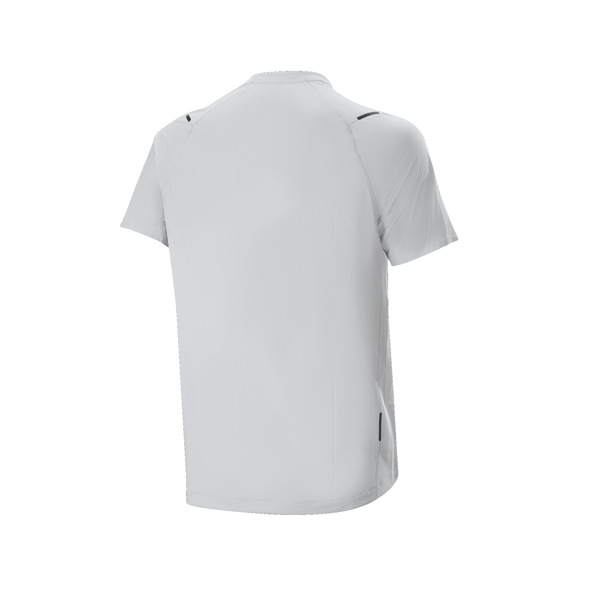 Maillot Alpinestars A-Aria Astar, maillot de cyclisme à manches courtes, White Dove, vue de dos présentant un tissu léger et respirant, une coupe allongée à l'arrière pour une meilleure protection et des accents réfléchissants discrets.