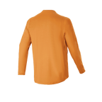 Alpinestars A-Dura Rocker Langarmtrikot, Mountainbike-Trikot, Dunkelgold, Rückansicht, mit verlängertem Rückenteil für optimale Abdeckung und Performance-Jacquard-Material