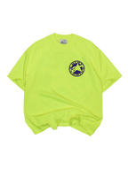Alpinestars x Dirt Studios Tech Series T-Shirt, Herren-Kurzarm-T-Shirt in Fluo Gelb, stückgefärbte Baumwolle mit Brustlogo.