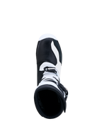 Alpinestars Tech-T laarzen, triallaarzen voor off-road, zwart en wit, leer met gespsluiting, CE-gecertificeerd.