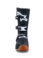 Alpinestars Tech-T heren-trialmotorlaarzen, zwart en wit, leer met rubberen zool voor veel grip, CE-gecertificeerd