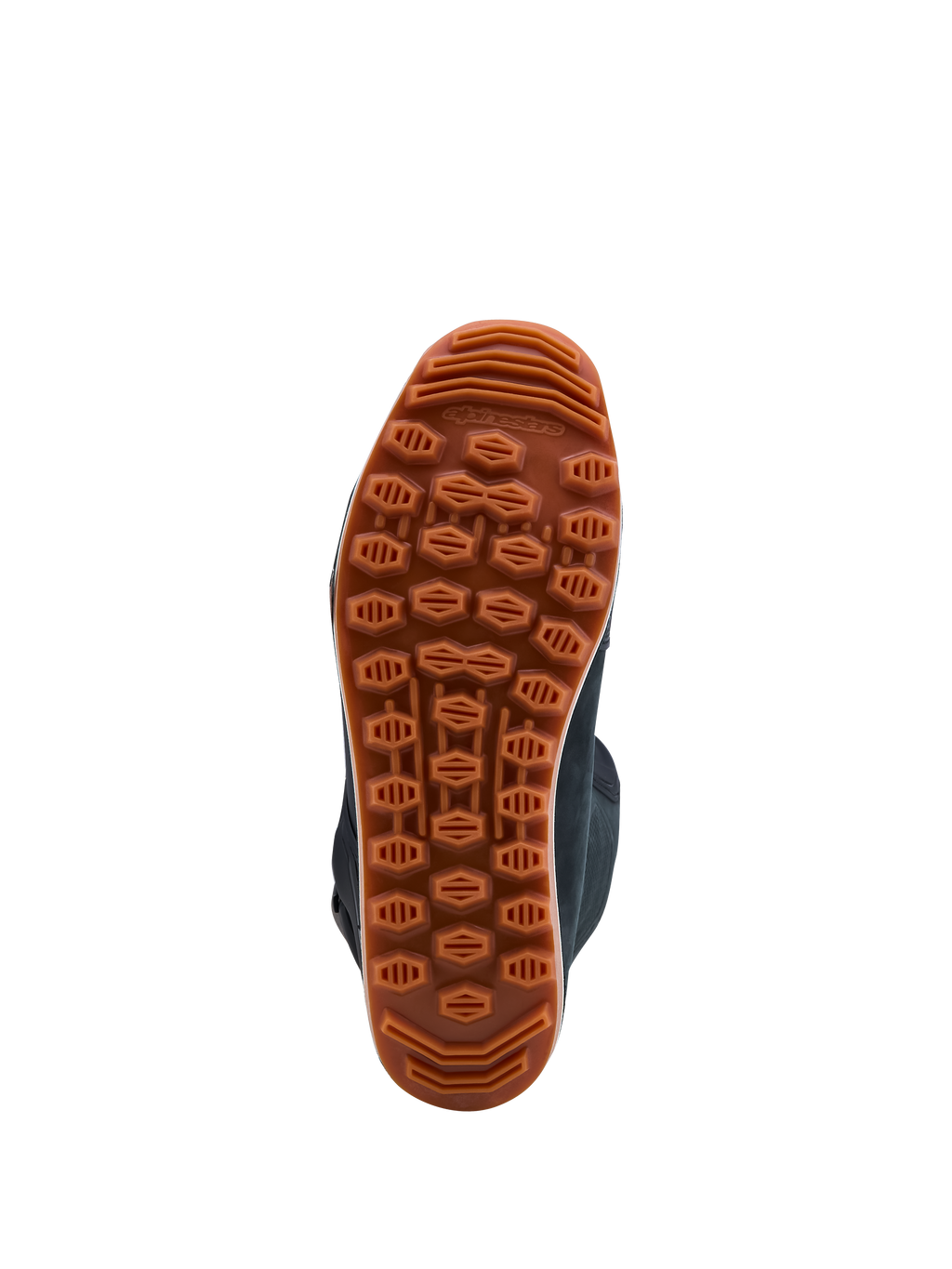 Alpinestars Tech-T laarzen, bruine gomrubberen zool met hoge grip voor trialrijden, zwart, grip op ruig terrein
