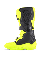 Alpinestars Tech 5 Stiefel, Motocross-Stiefel, Gelb Fluo und Schwarz, Seitenansicht mit strapazierfähigem Mikrofaser-Chassis, TPU-Schutzpaneelen und medialem biomechanischem Drehpunktsystem für Offroad-Fahrten