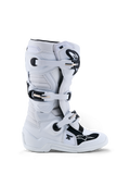 Alpinestars Jeugd Tech 7S laarzen, motorcrosslaarzen, wit en zwart, synthetische constructie met TPU-bescherming.