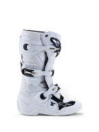 Alpinestars Jeugd Tech 7S laarzen, motorcrosslaarzen, wit en zwart, synthetische constructie met TPU-bescherming.