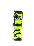 Alpinestars Jeugd Tech 7S laarzen, geel fluo en zwart, CE-gecertificeerde motocrosslaarzen met TPU-scheenbescherming.