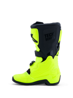 Alpinestars Jeugd Tech 7S laarzen, junior motorcrosslaarzen in felgeel en zwart, met TPU-bescherming en draaisysteem.
