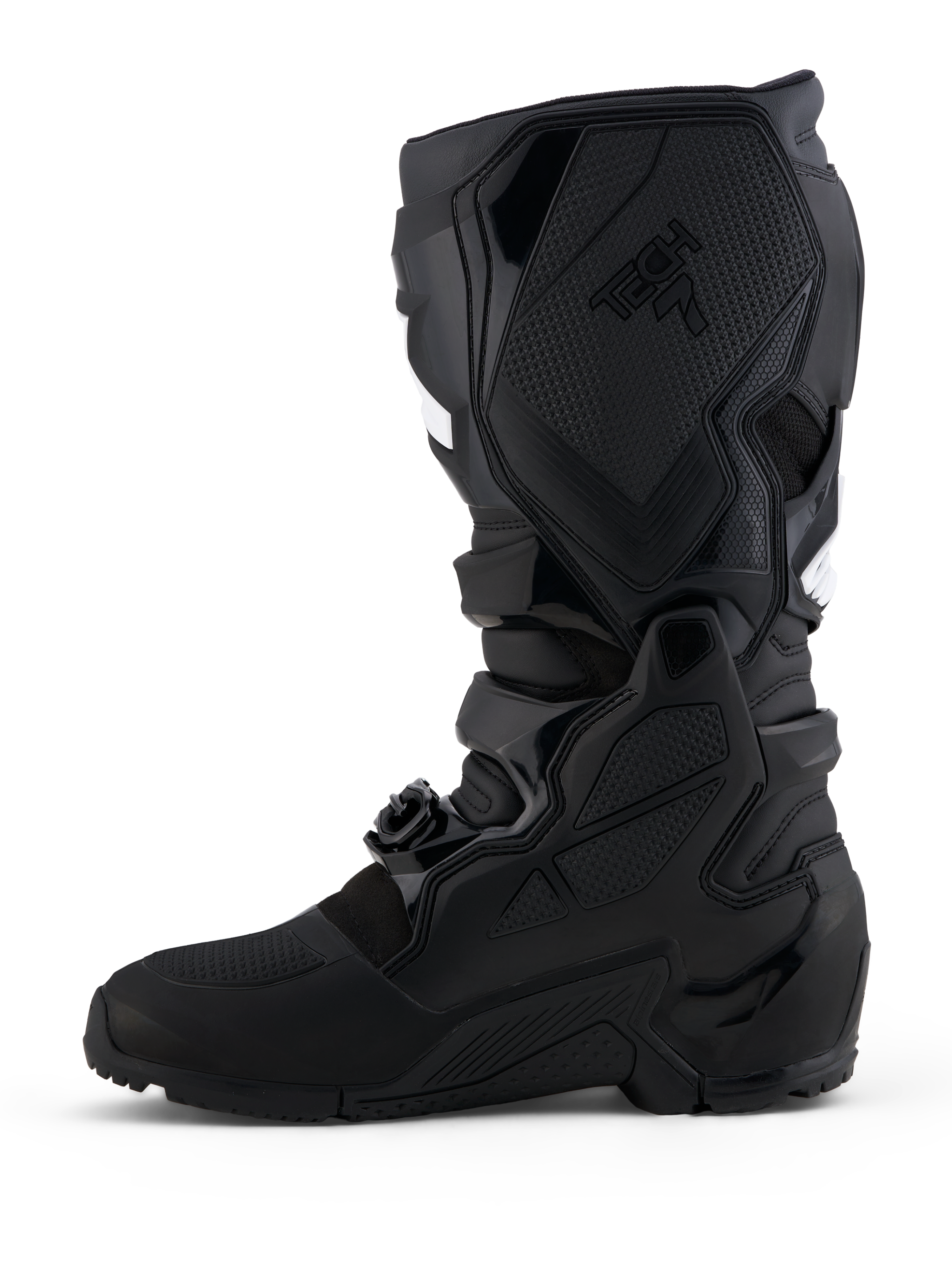 Alpinestars Tech 7 Enduro Gore-Tex laarzen, waterdichte off-road motorlaarzen voor enduro en adventure, zwart, CE-gecertificeerd, met geavanceerde TPU-bescherming en gripzool.