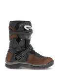 Alpinestars Belize Drystar Stiefel, halbhohe Adventure-Touring-Motorradstiefel, geöltes braunes und schwarzes Leder, mit seitlichem Flexi-Blade-Knöchelschutz, zwei verstellbaren Ratschenschnallen und einer strapazierfähigen, strukturierten Gummisohle