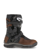 Alpinestars Belize Drystar Stiefel, halbhohe Adventure-Touring-Motorradstiefel, geöltes braunes und schwarzes Leder, mit seitlichem Flexi-Blade-Knöchelschutz, zwei verstellbaren Ratschenschnallen und einer strapazierfähigen, strukturierten Gummisohle