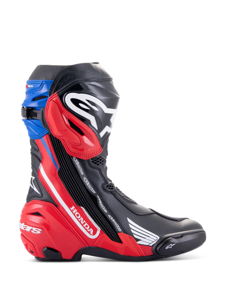 Honda Supertech R - Black Motorcycle Boots | Alpinestars®