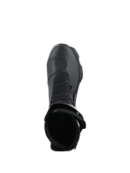 Bottes Alpinestars SP-X BOA®, noir, vue de dessus de l'ouverture de la cheville, avec maille Rideknit® et système BOA® Fit System latéral, bottes de moto sportives mi-hautes au design épuré