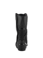 Alpinestars SMX-6 V3 Drystar® Stiefel, Performance-Motorradstiefel, Schwarz, Rückansicht mit TPU-Fersenschutz und hinterer Wadenbrücke mit Mesh-Detail, weißes Logo an der Ferse