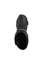 Alpinestars Stella SMX-6 V3 Drystar® Stiefel, Damen-Performance-Motorradstiefel, Schwarz, Draufsicht mit gepolsterter Einstiegsöffnung und strukturiertem Mikrofaser-Obermaterial mit schützender Schaltverstärkung