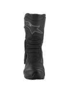 Alpinestars SMX-6 V3 GORE-TEX Boots, Performance Motorcycle Boots, Black, front view showing the TPU shin plate with star logo, mesh flex zones, and sleek microfiber construction for track and street riding